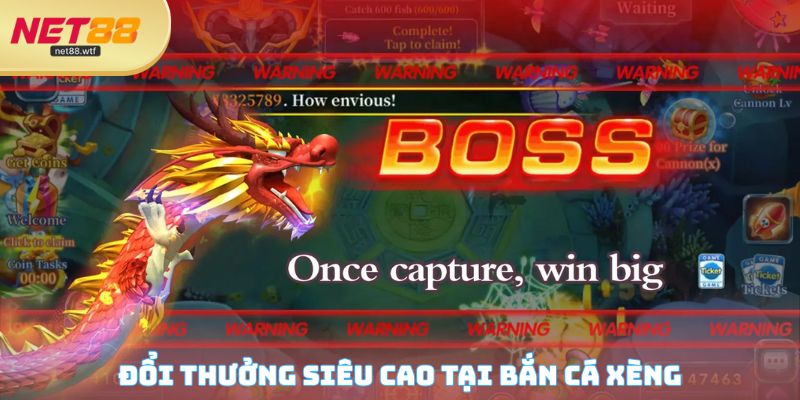 Đổi thưởng siêu cao tại bắn cá xèng