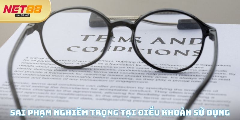 Sai phạm nghiêm trọng tại điều khoản sử dụng
